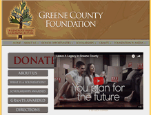 Tablet Screenshot of greenecountyfoundation.org